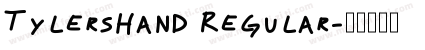 TylersHand Regular字体转换